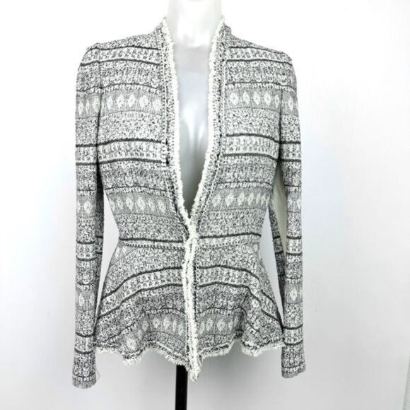 Rebecca Taylor Tweed & Chain Jacket size 2 - Picture 2 of 14